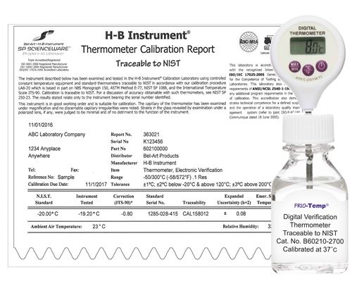 B60210-2700 | CALBRTD Therm FRIO Temp 0 70C 75mm 37C