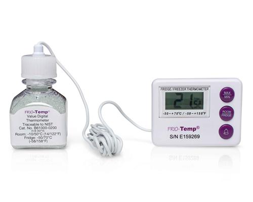 Incubator MIN-MAX Alarm Digital Bottle Thermometer - NIST