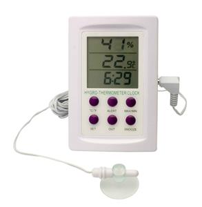 B61506-0200 | H-B DURAC Dual Zone Electronic Thermometer-Hygrometer with Alarm; 0/50C (32/122F) and -50/70C (-58/158F) Ranges