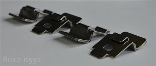8012-0531 | BINDER Rack fasteners (1 set of 4) for additional security of racks
