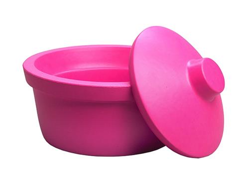 BCS-115-25PK | Ice Pan with Lid, Round 2.5l