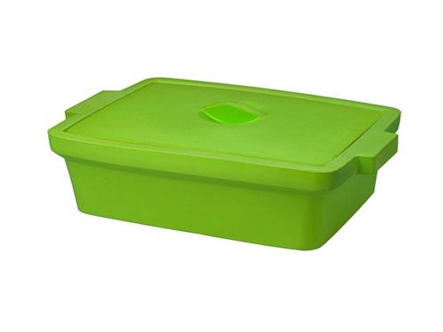 BCS-118GR | Ice Pan with Lid, Rectangle 9l