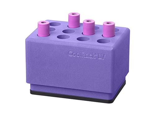 BCS-235 | Thermoconductive Tube Rack for 12 x 13mm or 16mm Blood Tubes, with Insulative Exterior (formerly CoolRack® LV)
