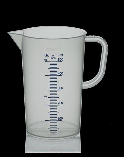 441081 | Graduated Pitcher, PP, w/blue embossed graduations