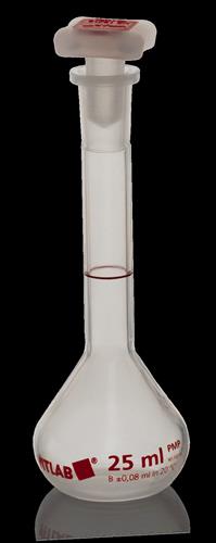 67195 | Volumetric Flask, PMP, with PP stopper, Class B