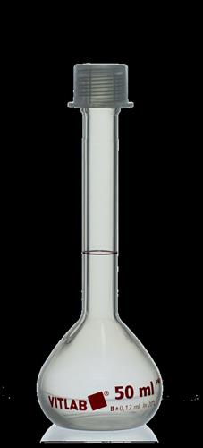 672895 | Volumetric Flask, PMP, with PP srew cap, Class B