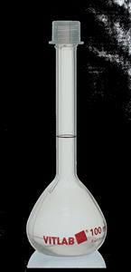 673895 | Volumetric Flask, PMP, with PP srew cap, Class B