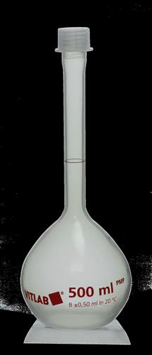 675895 | Volumetric Flask, PMP, with PP srew cap, Class B