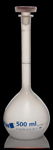 675941 | Volumetric Flask, PP, with PP stopper, Class B