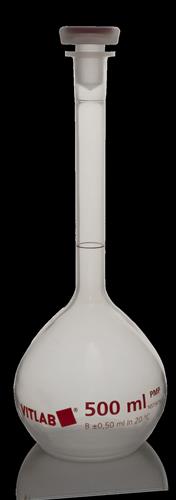 67595 | Volumetric Flask, PMP, with PP stopper, Class B