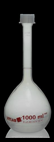 676895 | Volumetric Flask, PMP, with PP srew cap, Class B