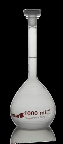 67695 | Volumetric Flask, PMP, with PP stopper, Class B