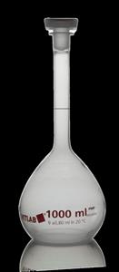 67695 | Volumetric Flask, PMP, with PP stopper, Class B