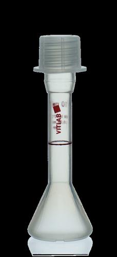 677895 | Volumetric Flask, PMP, with PP srew cap, Class B