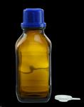 704004 | Threaded bottle amber acrylate coated 250mL GL32 w