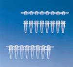 781344 | PCR 8 strip domed caps for 0.2mL tubes blue bag of