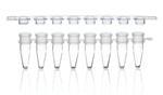 781326 | PCR tubes and flat caps strip of 8 colorless PP 25