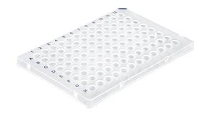 781371 | Blue coding, cut corner A12, PP, BIO-CERT® PCR QUALITY
