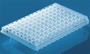 781400 | 96 well PCR plate PP Half Skirt 10 bags of 5 plate