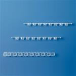 781413 | PCR cap strips of 8, transparent, for qPCR, flat, for 781377-78