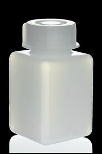 92489 | Square Bottle, HDPE, wide-mouth, w/LDPE screw cap