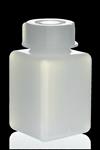 92489 | Square Bottle, HDPE, wide-mouth, w/LDPE screw cap