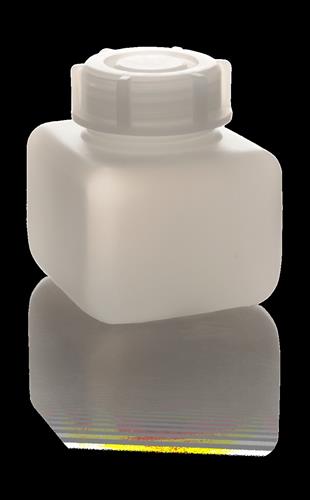 92689 | Square Bottle, HDPE, wide-mouth, w/LDPE screw cap