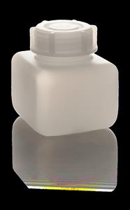 92689 | Square Bottle, HDPE, wide-mouth, w/LDPE screw cap