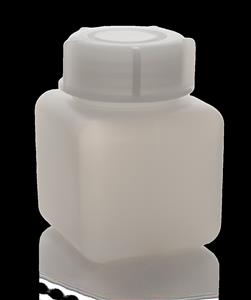 92789 | Square Bottle, HDPE, wide-mouth, w/LDPE screw cap