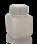 92789 | Square Bottle, HDPE, wide-mouth, w/LDPE screw cap
