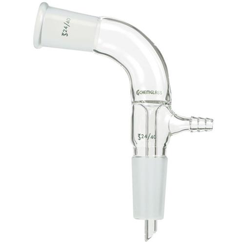 CG-1050-01 | Adapter, Vacuum Take-Off, Style "A", 105 Degrees, 24/40 Joint Size