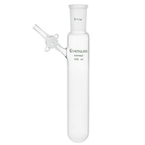 AF-0537-01 | 25mL Tube, Reaction, 14/20 Outer Joint, 2mm Glass Stpk, Airfree, Schlenk