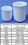 CG-1109-05 | Beaker, PTFE, 1,000mL, 155mm OAH X 100mm OD105mm OD