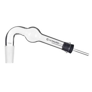 CG-1295-14 | Drying Tube, 75° Degree, 14/20 Inner Joint, # 00 Rubber Stopper