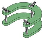 CG-139-01 | Clamp Horseshoe Style 32mm Flange