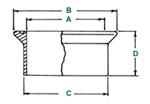 CG-147-31 | O Ring Silicone 100mm Flange