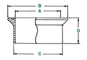 CG-147-43 | O Ring FEP Silicone 150mm Flange