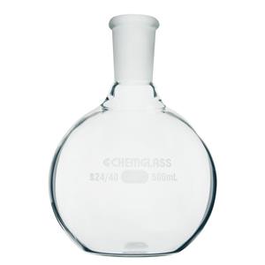 CG-1500-27 | 300mL Single Neck Flat Bottom Flask, 24/40 Outer Joint