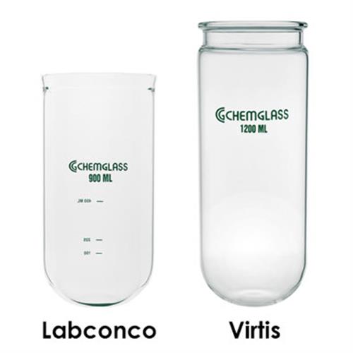CG-1611-07 | 900mL Labconco Style Freeze Dry Flask