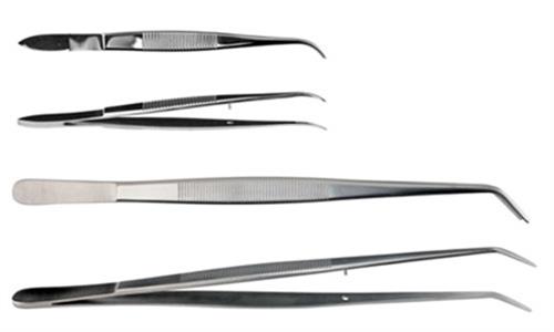 CG-1650-02 | S.S. Forceps Tweezers Curved 4.5