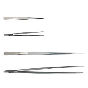 CG-1650-15 | Stainless Steel Forceps/Tweezers, Specimen, Straight, 6", Serrated Tip