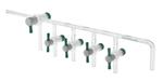 CG-1816-01 | 4 Place Gas Manifold PTFE Stopcock