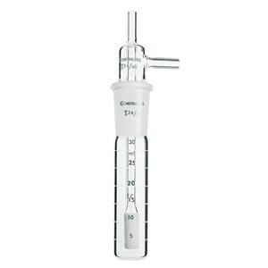 CG-1821-04 | Midget Impinger, Plain Top, Fritted Tube, Graduated, Stopper Only