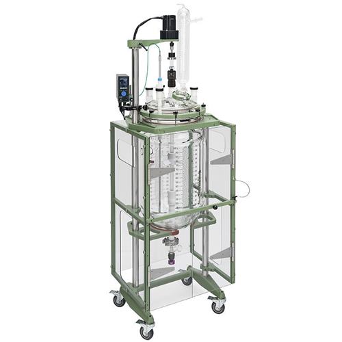 CG-1968-MB9100 | 100L Process Reactor System, Squatty, Cylindrical, Jacketed, Glass, 400mm Flange, Brushless DC Elect