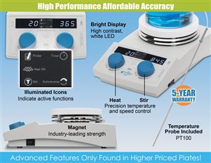 CG-1997-V-50 | Digital hotplate with timer AREX 6 115V