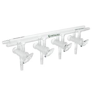CG-4440-02 | Vacuum/Inert Manifold, 4 Ports, 365mm Overall Width