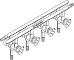 CG-4440-03 | Vacuum Inert Manifold 5 Ports 450mm OAW