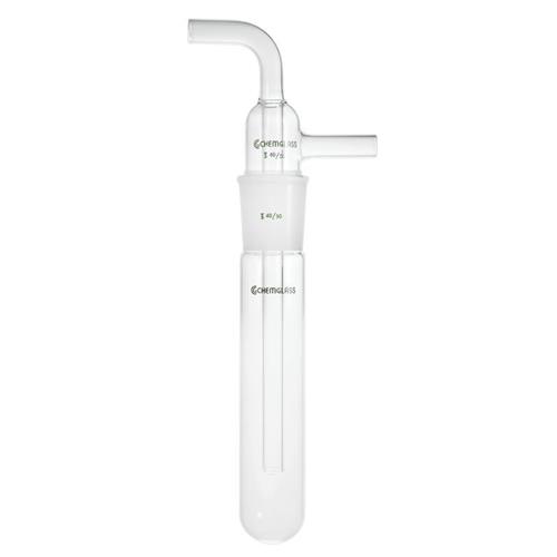 CG-4516-01 | Vacuum Trap, Complete, 32mm Body OD x 200mm Overall Length, 10mm OD Side and Inner Tubes, 29/42 Jt.