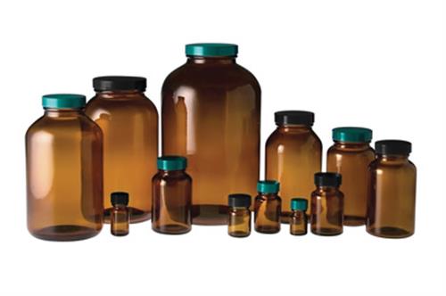 CG-821-05 | Bottle Wide Mouth Amber 120mL 4oz