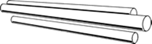 CGQ-0801-02 | 3mm Diameter Quartz Rod 48in Length